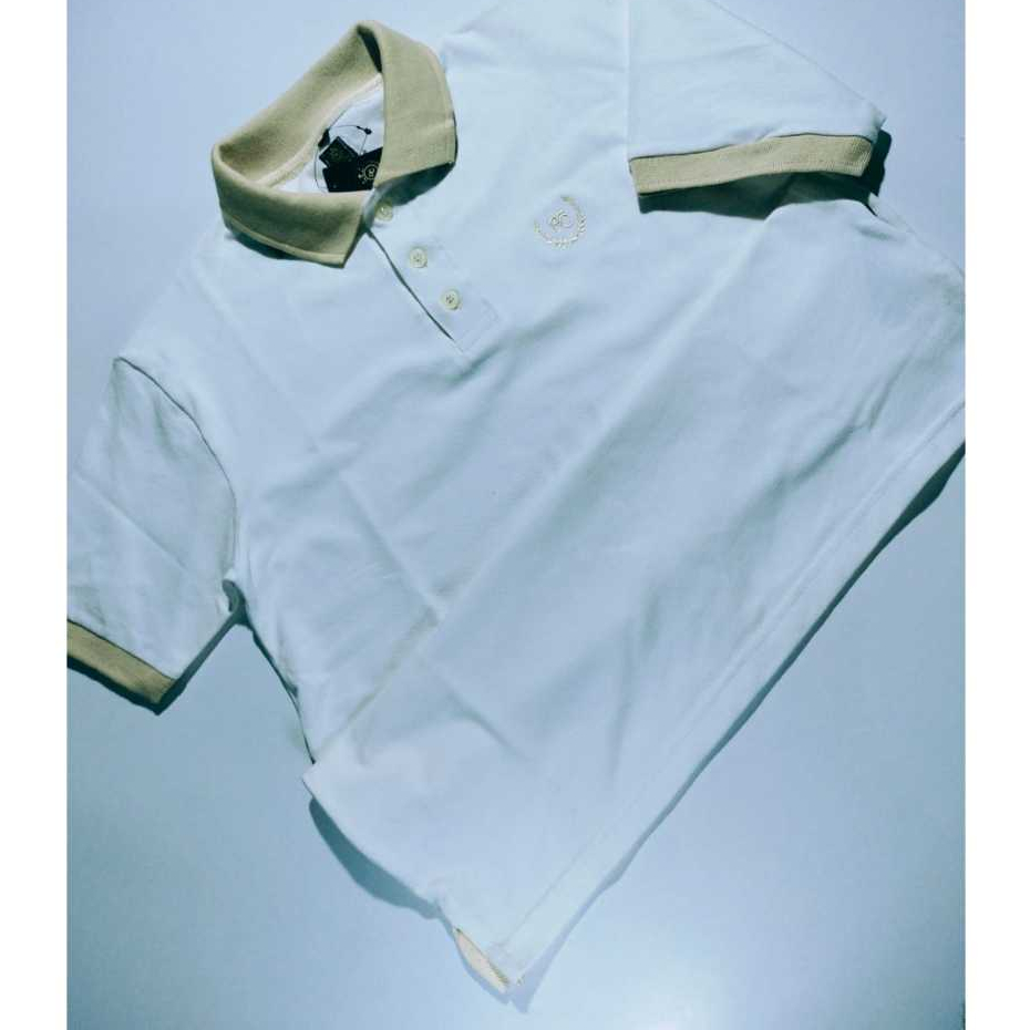 KRV STORE/ Kaos kerah pria logo lengan pendek // kaos distro pria // kaos polo pria kerah kombinasi 