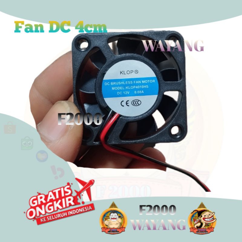 FAN DC 12v 4010 Kipas angin mini DC 4x4 12 volt 4 cm x 4 cm