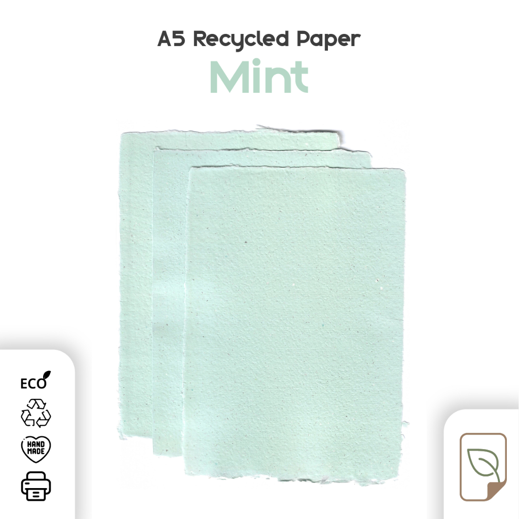 

[MINT] A5 Kertas Daur Ulang / Recycle Paper / Handmade / by Pulpyrus