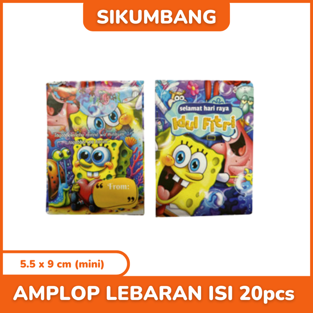 

Amplop Lebaran Idul Fitri 2025 Gambar Kartun Lucu isi 20pcs