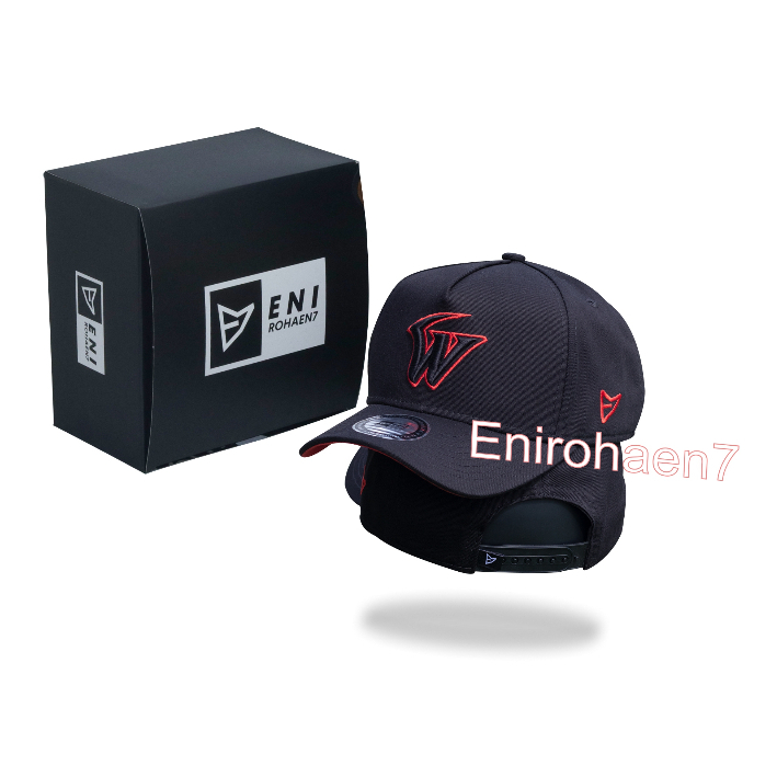 E7 Topi Inisial W Topi trucker Topi Logo W Topi Huruf W HITAM LM