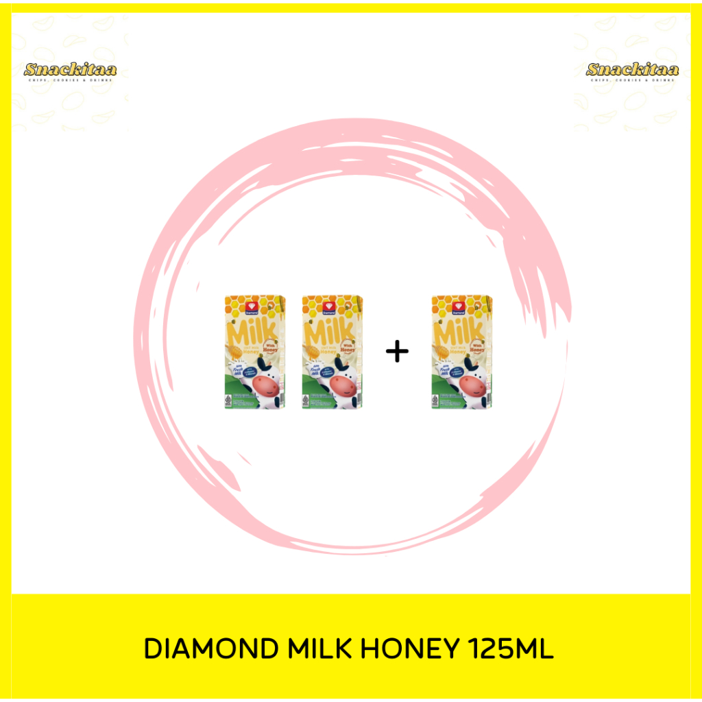

DIAMOND UHT MILK HONEY 125 ML BELI 2 GRATIS 1