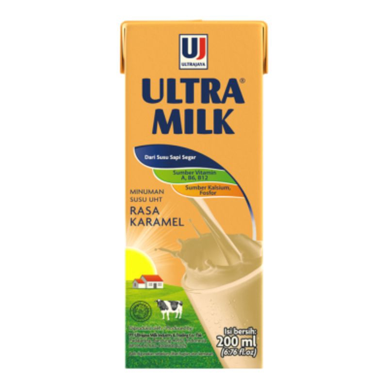 

Ultra Milk Susu UHT Karamel Kotak 200ml