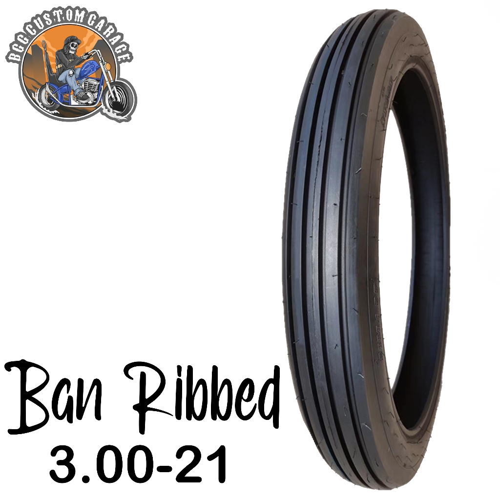 Ban Ribbed 300-21 . Ban Depan Classic Sallur  . Ban Depan Chopper . Not Firestone Fuckstone Avon Shi