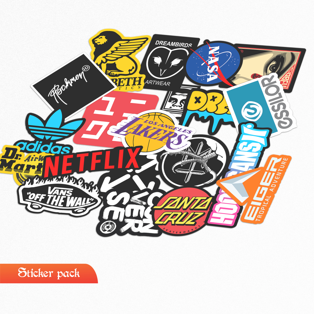 

Stiker sticker aesthetic pack series two stiker helm laptop handphone drew nasa nba