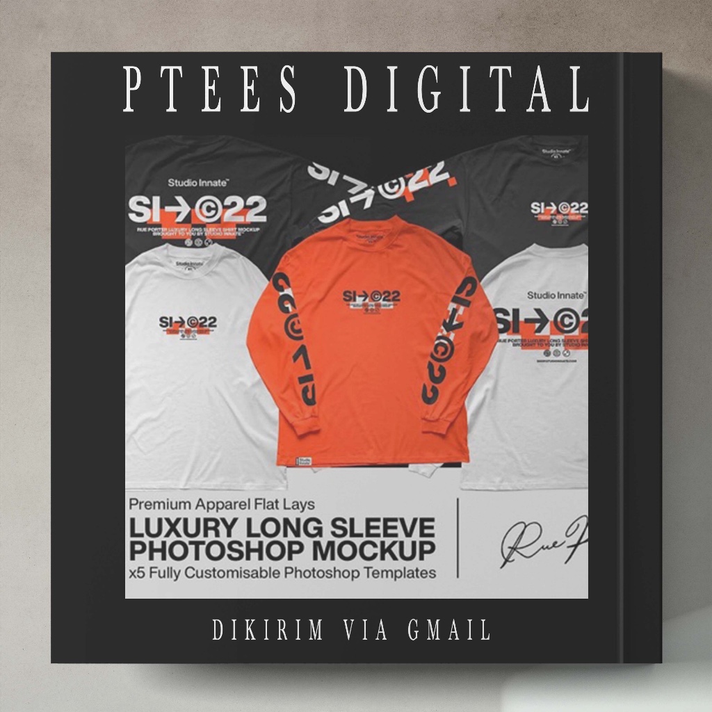 PD0715 - Studio Innate - Luxury Long Sleeve Mockup - PSD PHOTOSHOP - TEMPLATE MOCKUPS - KAOS LENGAN 