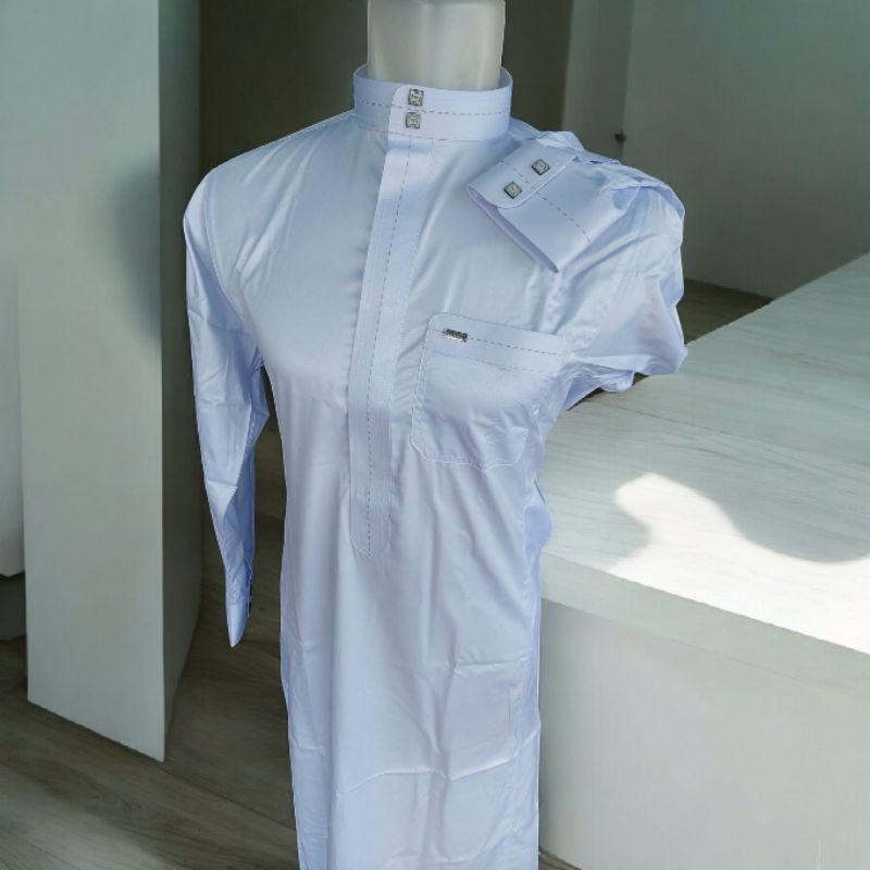 gamis/jubah/koko/gamis alwafa/jubah al wafa/super golf/medium gold