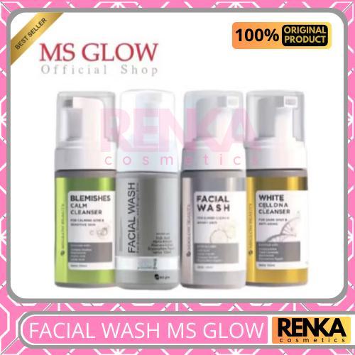 Facial wash sabun wajah MS Glow original RESMI BARCODE QR MS GLOW