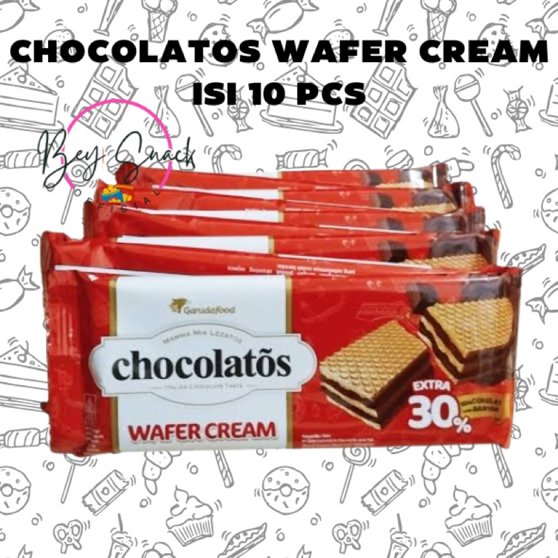 

CHOCOLATOS WAFER CREAM COKLAT ( ISI 10 PCS)