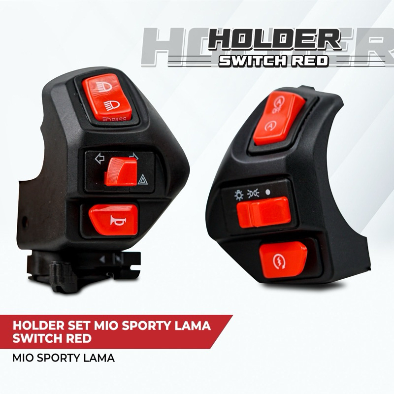 SAKLAR HOLDER SET MIO AEROX KANAN KIRI ENGINE PLUS HAZARD HOLDER MIO VIETNAM KANAN KIRI