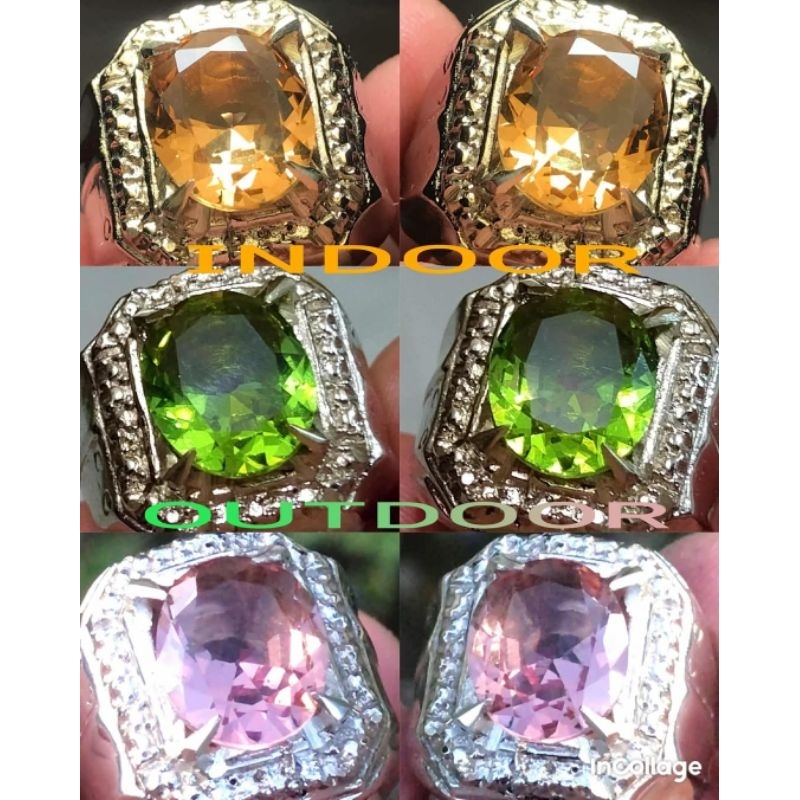 PERMATA ZULTANITE TURKEY KRISTAL LUSTER WARNA WARNI BERUBAH UBAH SESUAI SICLUS CAHAYA ANTIK TOP SUPE