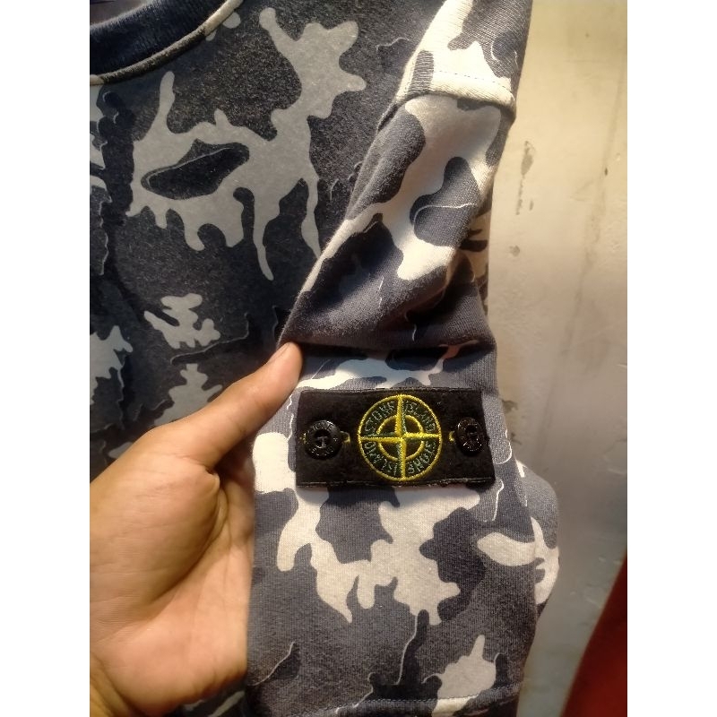 stone island junior camo