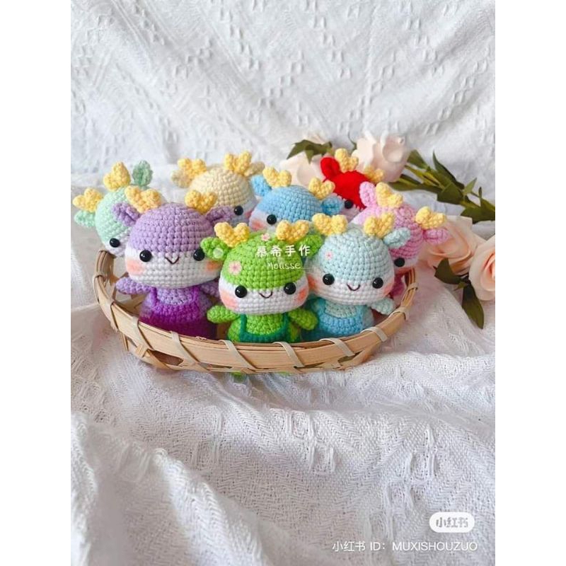 Amigurumi dinosaurus boneka dino
