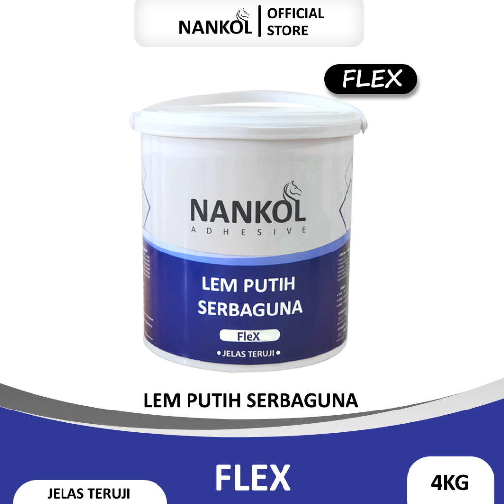 

Nankol Flex 4KG - Lem Putih Serbaguna PVAc