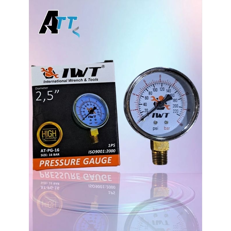 IWT PRESSURE GAUGE 16 BAR Manometer 16Bar