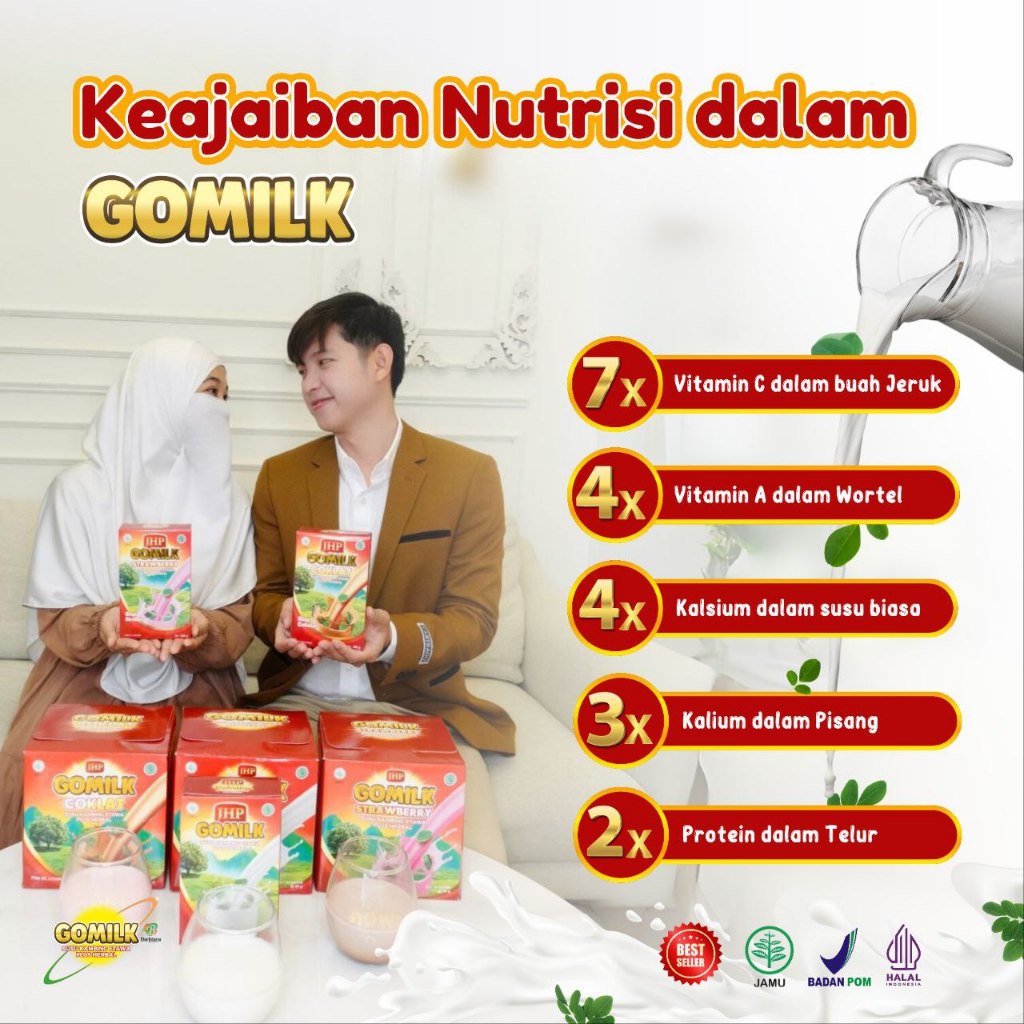 

GOMILK Susu Kambing Etawa Plus Herbal Penambah Berat Badan Menguatkan Tulang dan Sendi BPOM