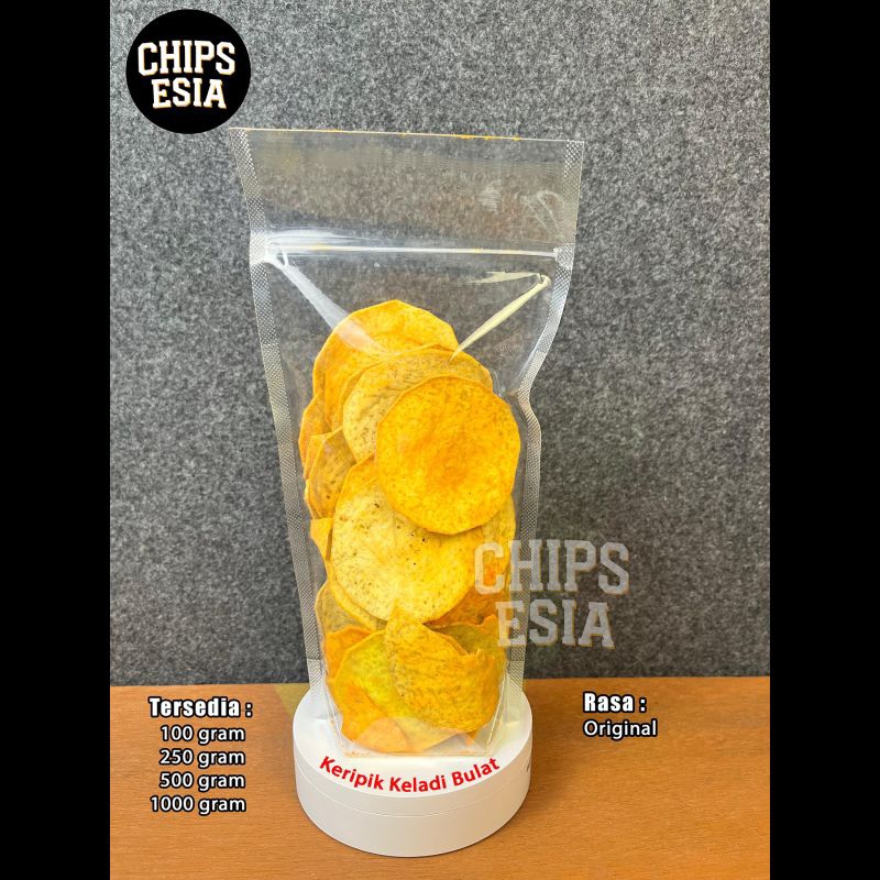 

Keripik Keladi Bulat Original - 500gr - 1000gr - Chips Esia
