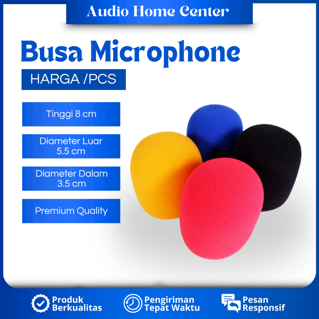 BUSA MICROPHONE PREMIUM COVER MICROPHONE WARNA WARNI BUSA MIC TEBAL FILTER MICROPHONE BUSA MIKROFON