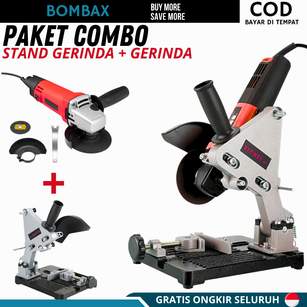 Paket Dudukan Gerinda Stand For Angle Grinder Dengan Gerinda Tangan Listrik J9954/J0806