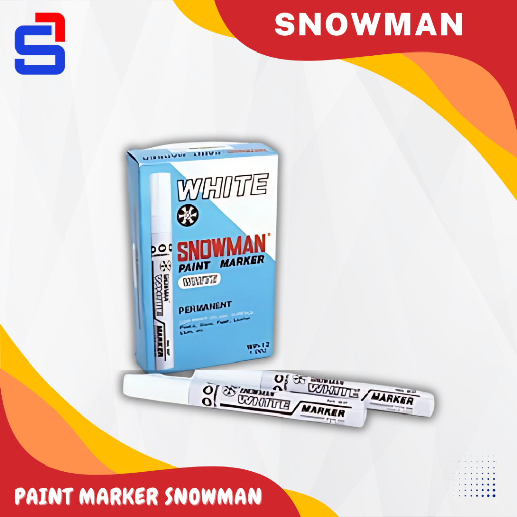 

Spidol Cat Permanent WHITE / PUTIH – Original Snowman Paint Marker – MEDIUM (WP)