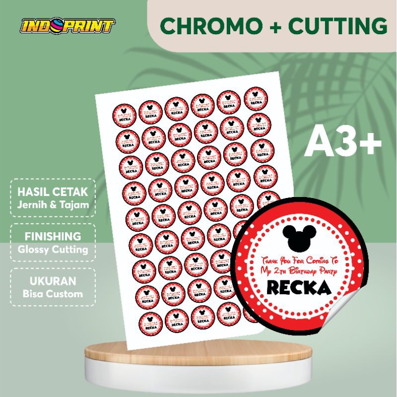 

Stiker | stiker label produk | stiker chromo cutting | stiker Murah