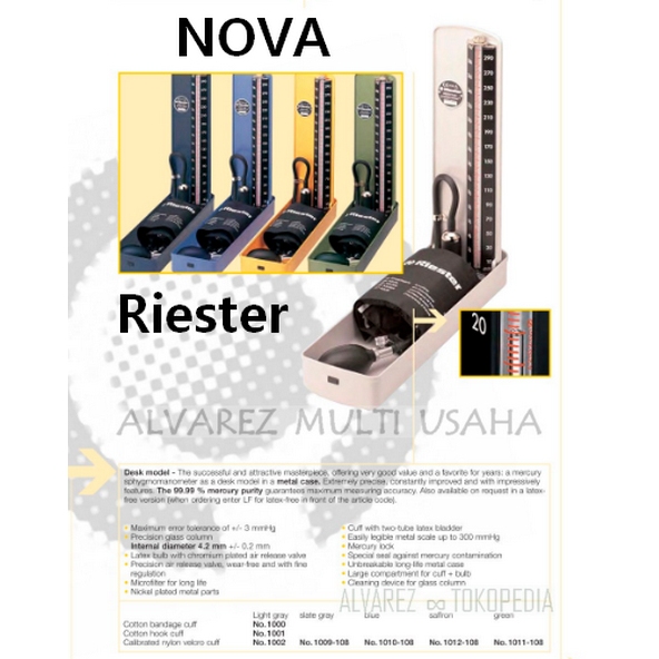 Tensimeter Riester NOVA Presameter / Tensi Meja Riester / Tensimeter Nova Riester DESK MODEL
