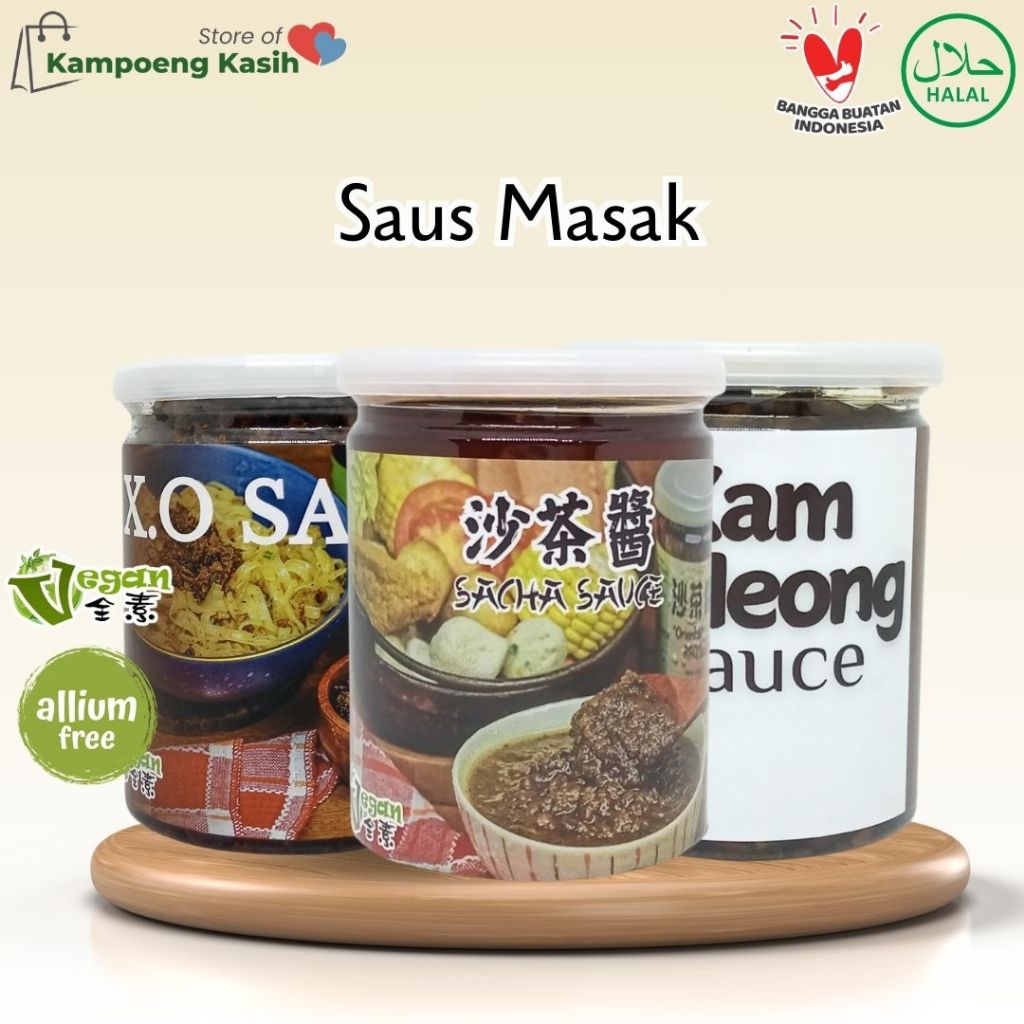 

Saus Masak BBQ Sacha Sauce X.O Sauce Kamheong Sauce