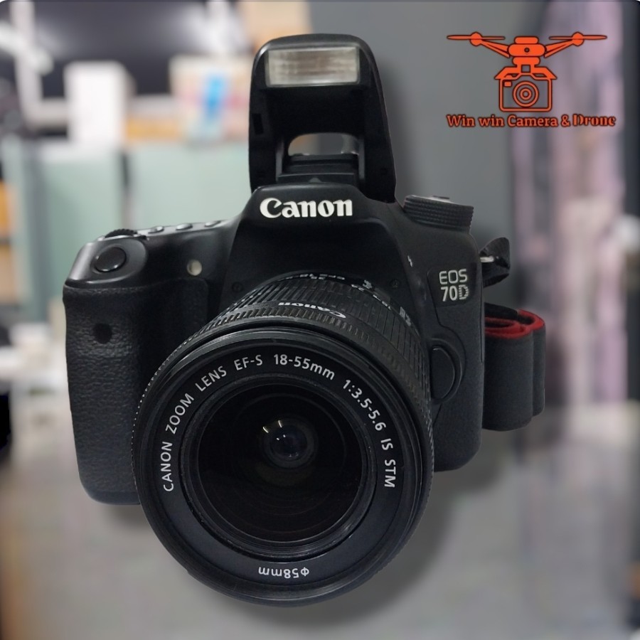 Kamera Camera Dslr Canon 70D Lensa Canon 18-55 Is ii