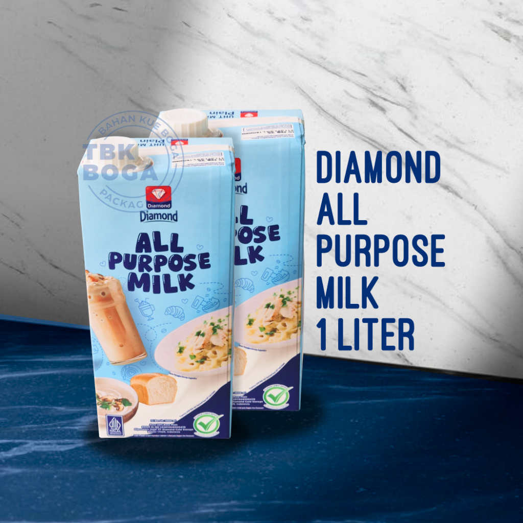 

Diamond All Purpose Milk ( 1 liter ) Susu UHT Foaming Baking Cooking Coffee