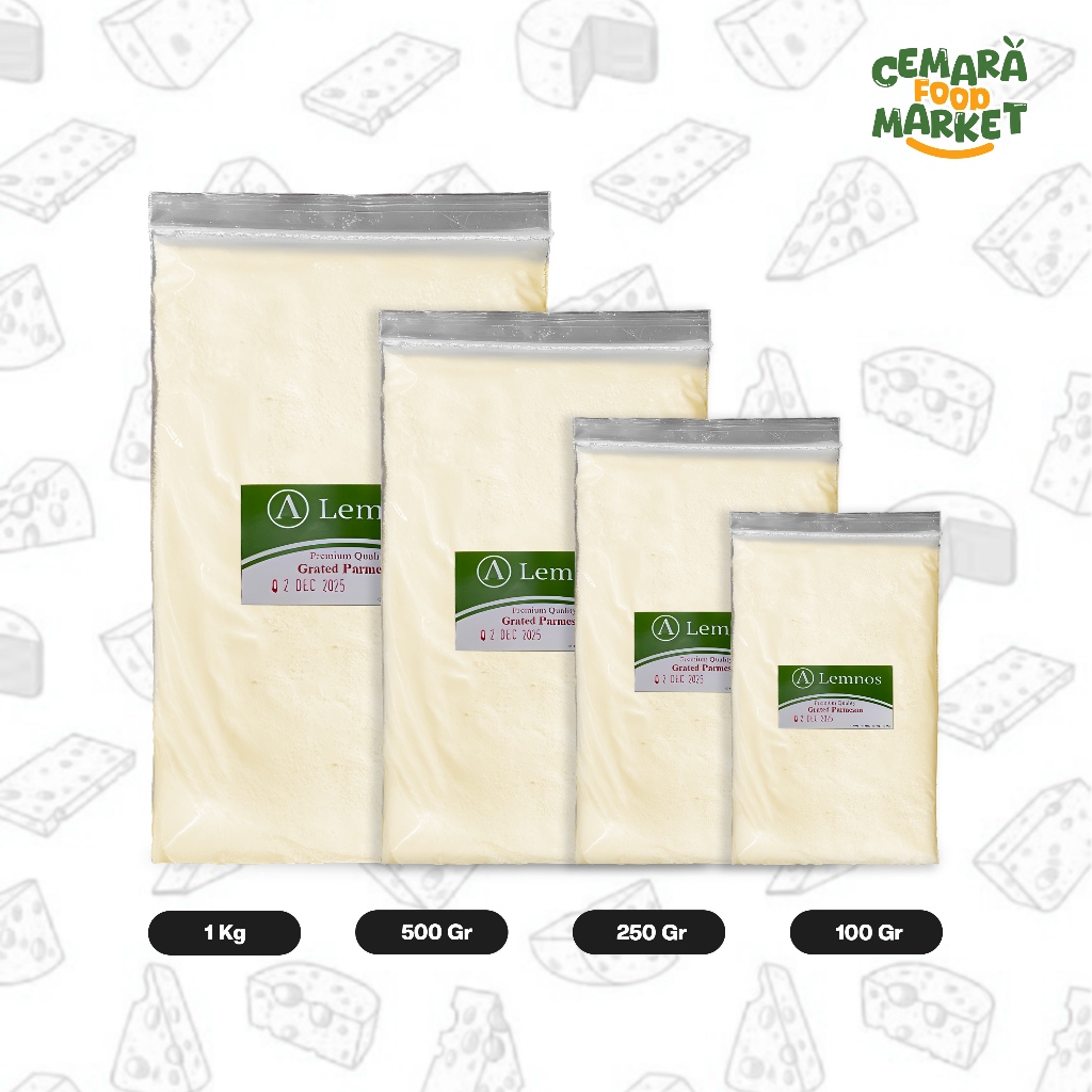 

Lemnos Parmesan Cheese 100 GR / Grated Parmesan / Parmesan Parut /Parmesan Australia/Parmesan Bubuk