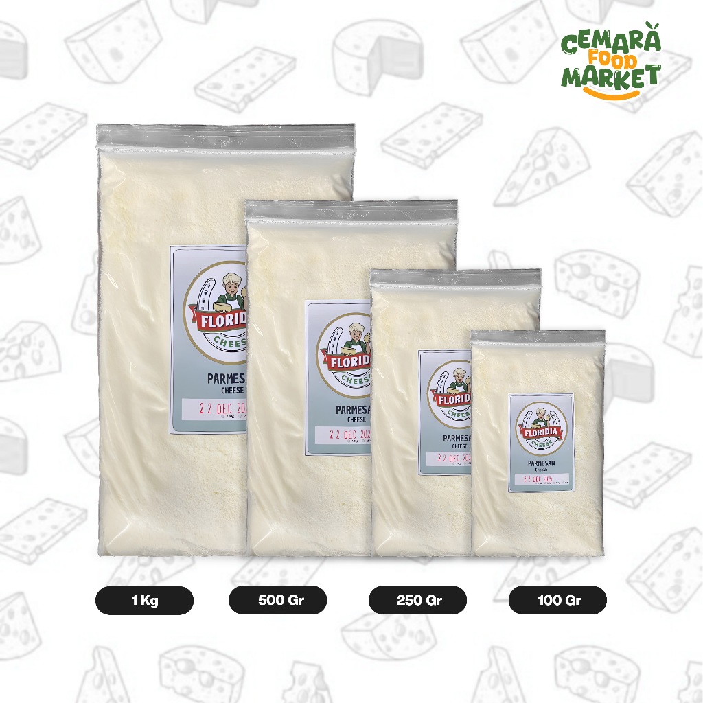 

GRA Floridia Parmesan Cheese 250 gr / Keju Parmesan Bubuk / Grated Parmesan Premium