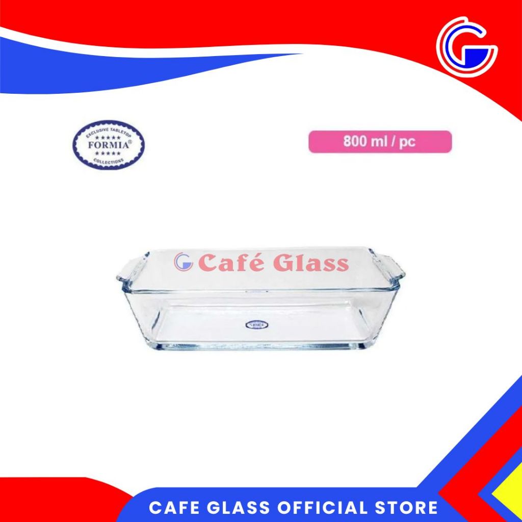 LOYANG KACA PERSEGI | LOYANG KACA FORMIA 800ML | LOYANG KACA BAKE FR-876308