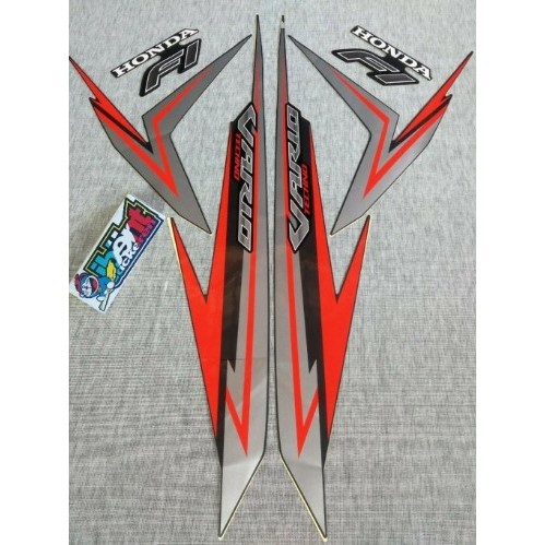 STIKER STRIPING LIS STANDAR ORI HONDA VARIO 2016 125 HITAM F1 FI TECHNO