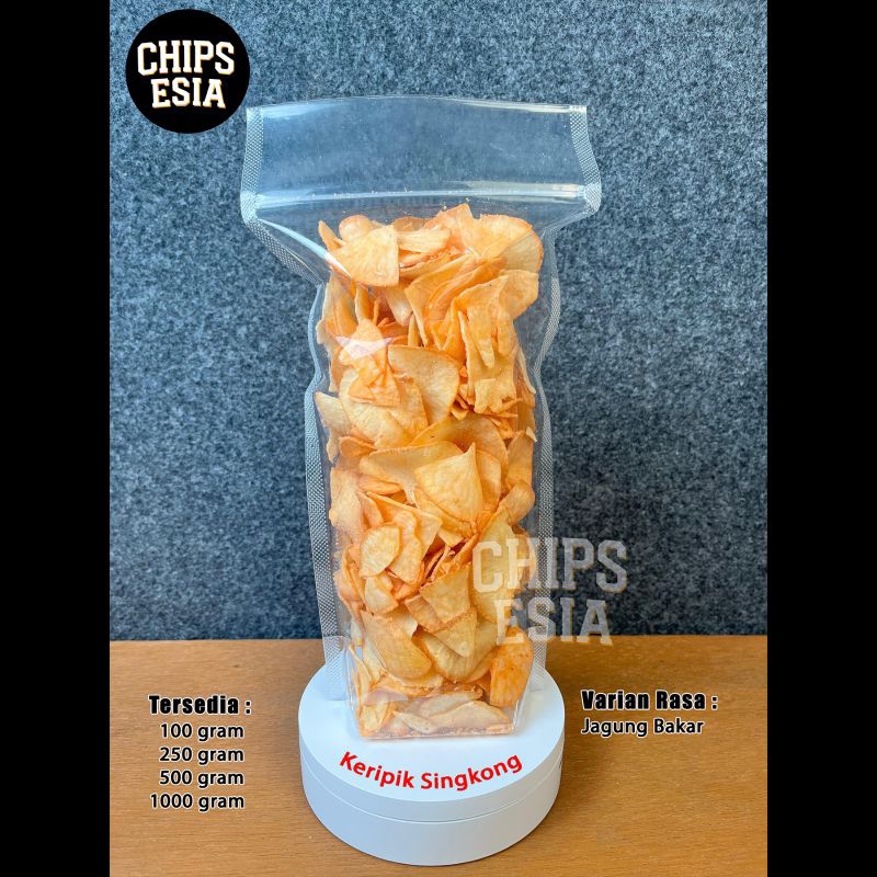 

Keripik Singkong Jagung Bakar - 500gr - 1000gr - Chips Esia