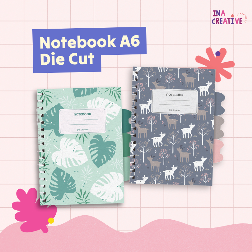 

Notebook Ina Creative Spiral Diecut A6 | Notebook Buku Kecil Catatan | Mini Buku | Diary Book | Journal Book | Note|Buku Catatan Ring | Buku Spiral |Spiral Notebook | Notebook Ring motif Aesthetic | Buku Sekolah | Souvenir Notebook