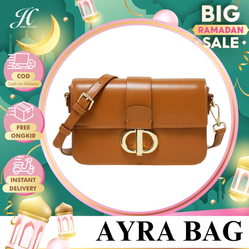 JIMS HONEY FOREVER Tas Wanita Ayra Bag Simple Tas Selempang  Model Terbaru Kulit