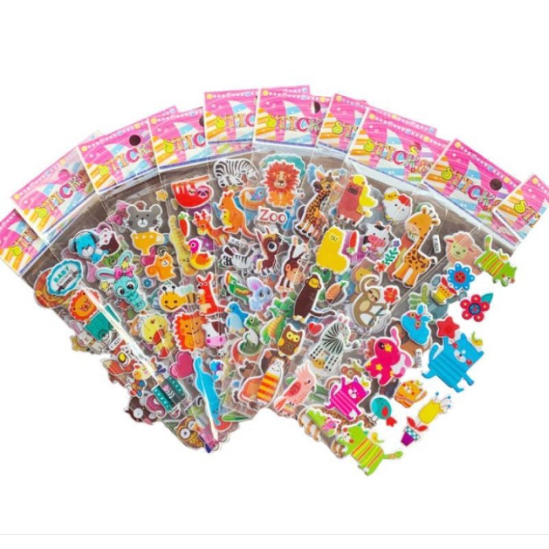 

J ( J13 ) STIKER KARAKTER KARTUN TIMBUL / STICKER MOTIF LUCU KEKINIAN