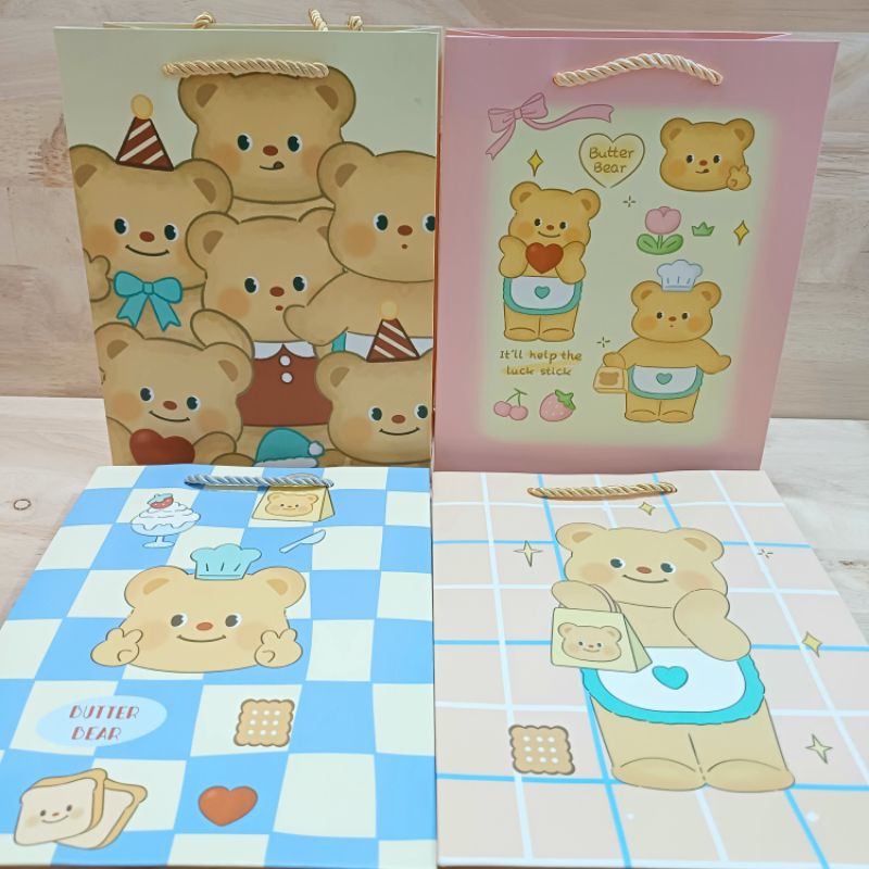 

Paperbag tas kado BUTTER BEAR 4218F3