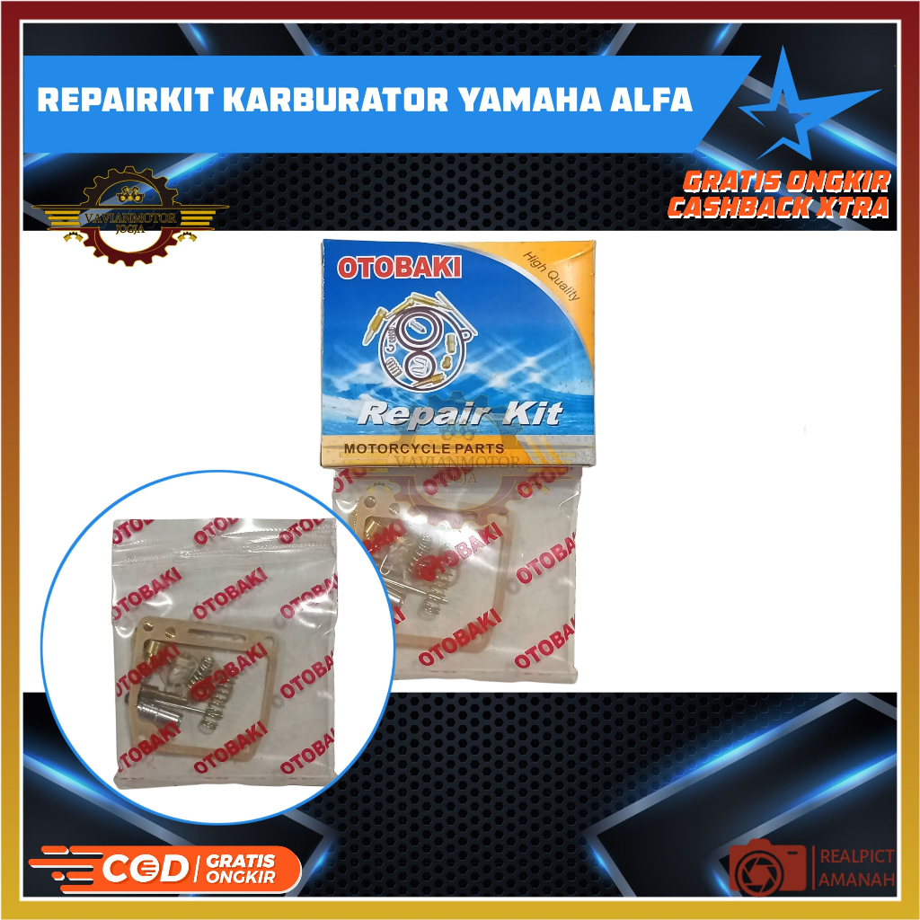 REPAIRKIT KARBU KARBURATOR ALFA REPARKIT YAMAHA ALFA ISI KARBU ALFA DALEMAN KARBU ALFA SET OTOBAKI