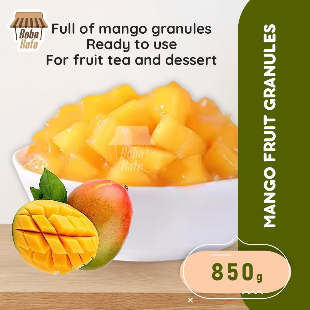 

Doking - Canned Mango Granule 850gr - Saus Penuh Mangga Potong Siap Pakai