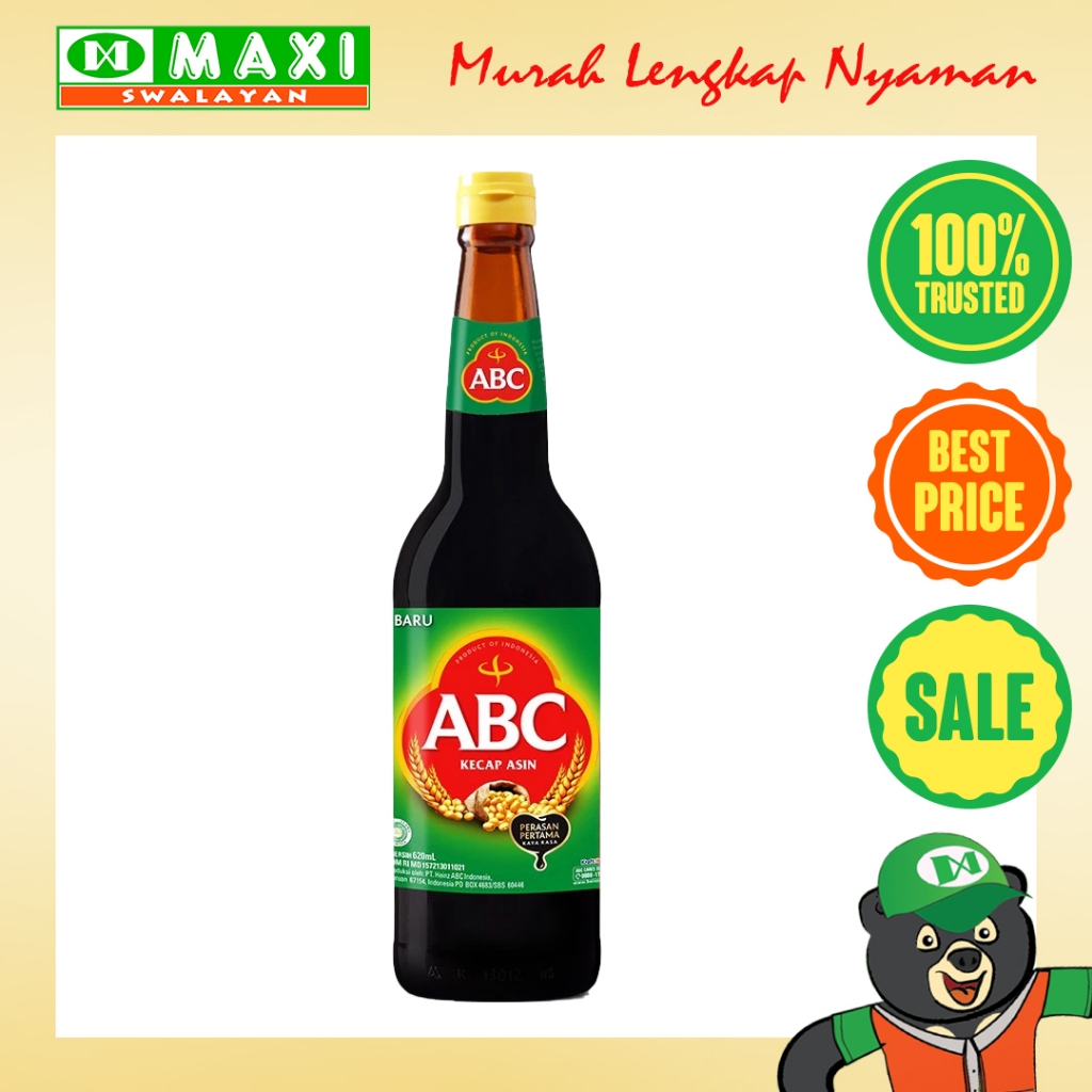 

ABC Kecap Asin Botol 620ml