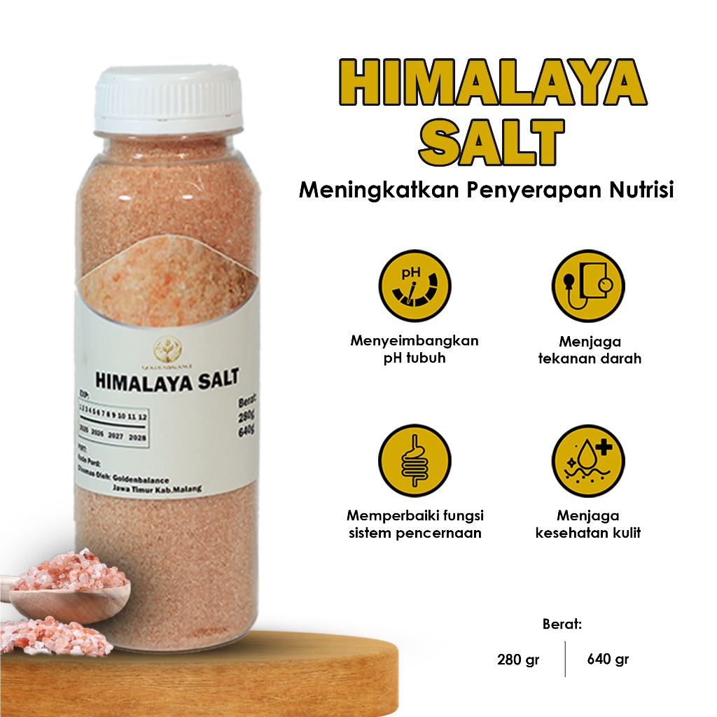 

Garam Himalaya Original Pink Salt Organik Asli Halus 280 Gram 640 Gram Untuk Menjaga Kesehatan Kulit