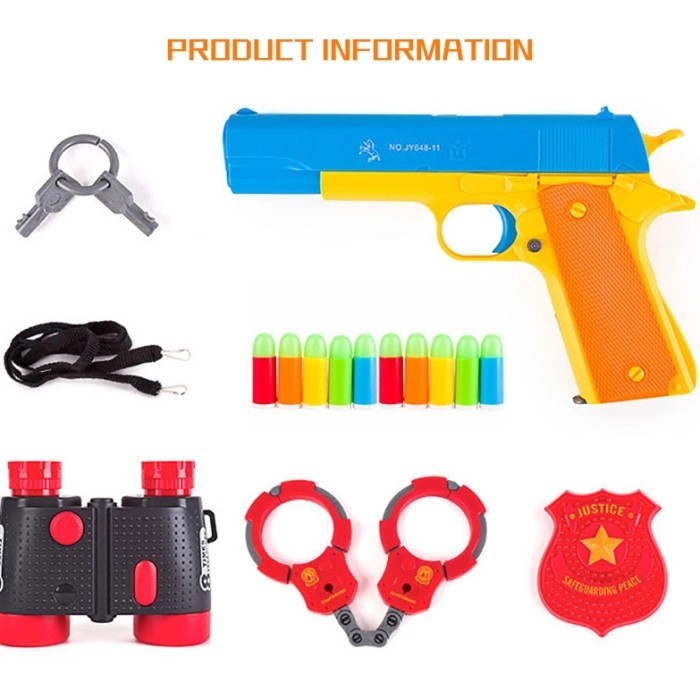 Kado Mainan Anak cowok Mainan Polisi Polisian / Mainan Polisi Set