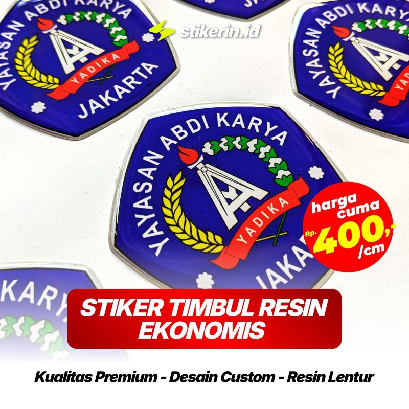 

CETAK STIKER TIMBUL RESIN EKONOMIS BRAND MEREK LOGO IDENTITAS CLUB (SATUAN)