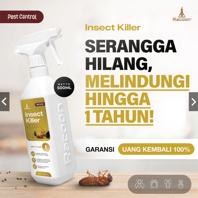 INSECT KILLER SPRAY ANTI KECOA & SEMUT 500 ML BUNUH KECOA SEMUT AMAN DI RUMAH