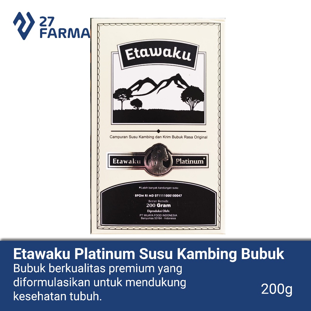 

Etawaku Platinum Minuman Mengandung Susu Kambing Bubuk Rasa Original
