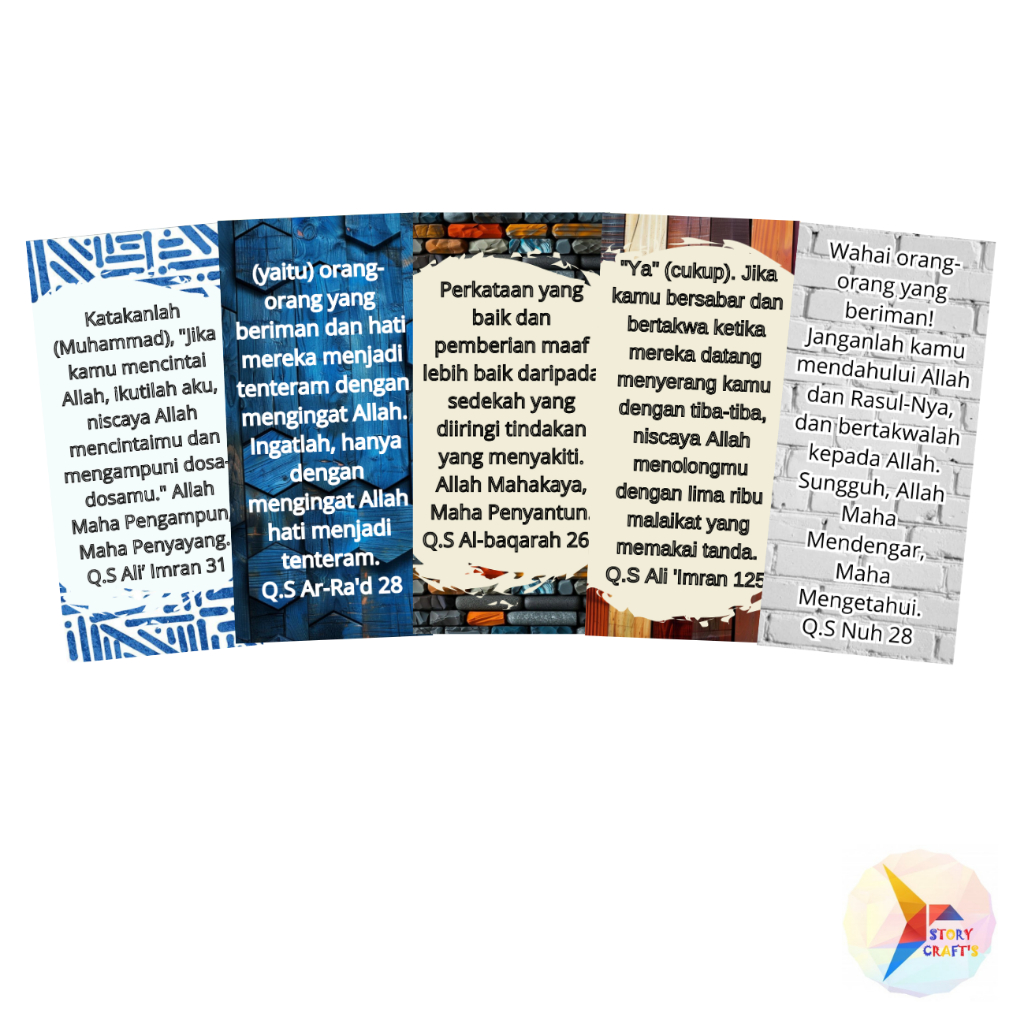 

Scrapbook Sticker Ayat Emas Alquran Tema Umum 4 Umat Muslim