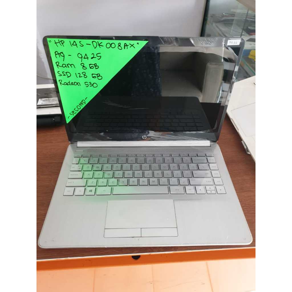 LAPTOP MURAH HP 14S - DK008AX / AMD A9 - 9425 / 8 / 128 / RADEON 530