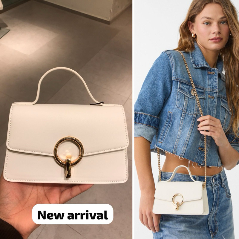 SALE‼️ STRADIVARIUS TAS SELEMPANG SLINGBAG WANITA TALI RANTAI