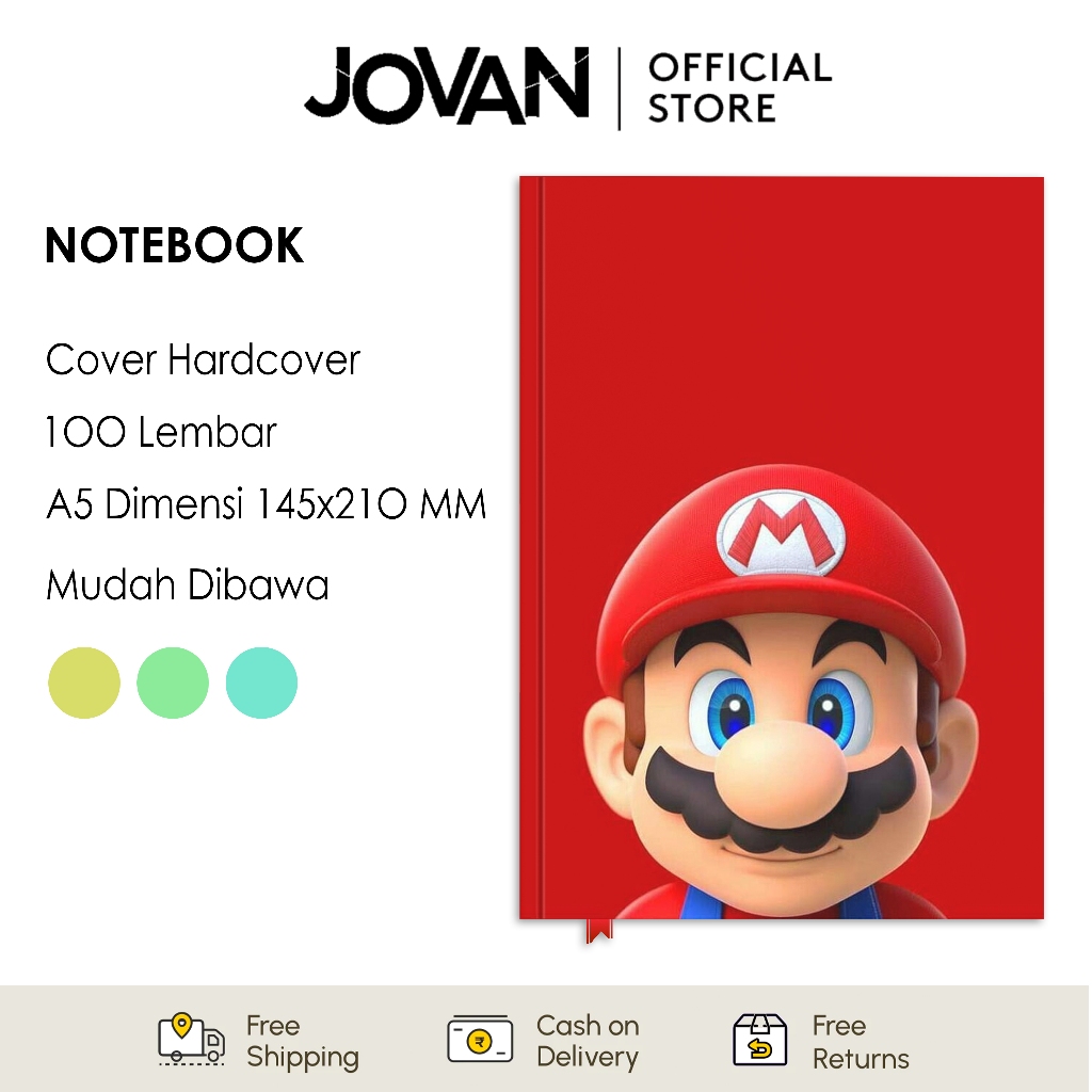 

Notebook Hardcover Custom Super Mario Bros 3 Buku Tulis Catatan Note Agenda Planner Jurnal Diary Notebook Anime